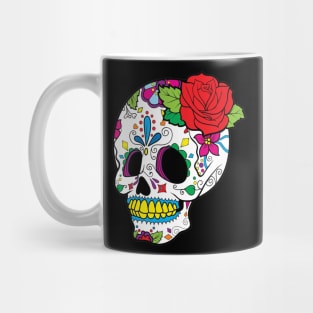 skull decorated by hand for the day of the dead Mug